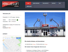 Tablet Screenshot of herkules-lift-leipzig.de